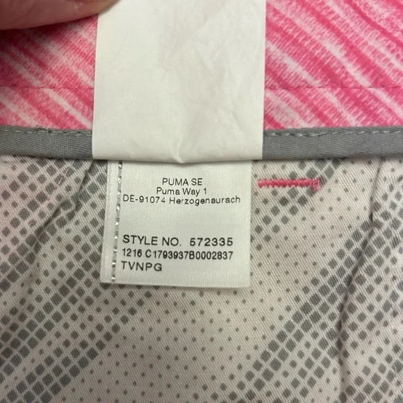 Puma Womens 5" Printed Golf Shorts Shocking Pink NWOT - Picture 11 of 12
